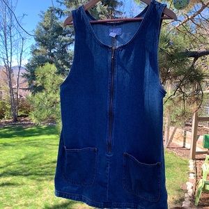 Vintage Arizona denim pinafore dress